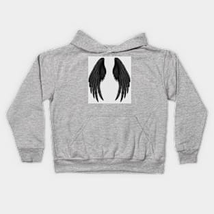 black wings Kids Hoodie